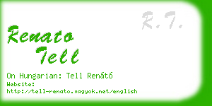 renato tell business card