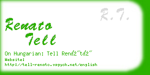 renato tell business card